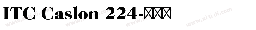 ITC Caslon 224字体转换 ITC Caslon 224字体转换